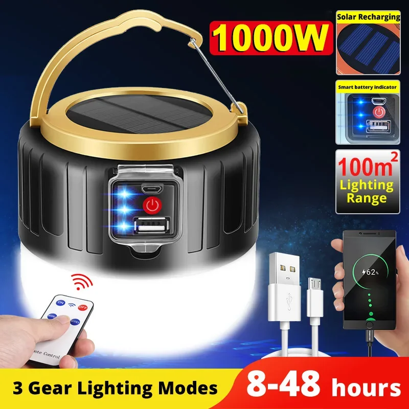 Renewable Energy Sources - LED solaire Camping lumière batterie externe