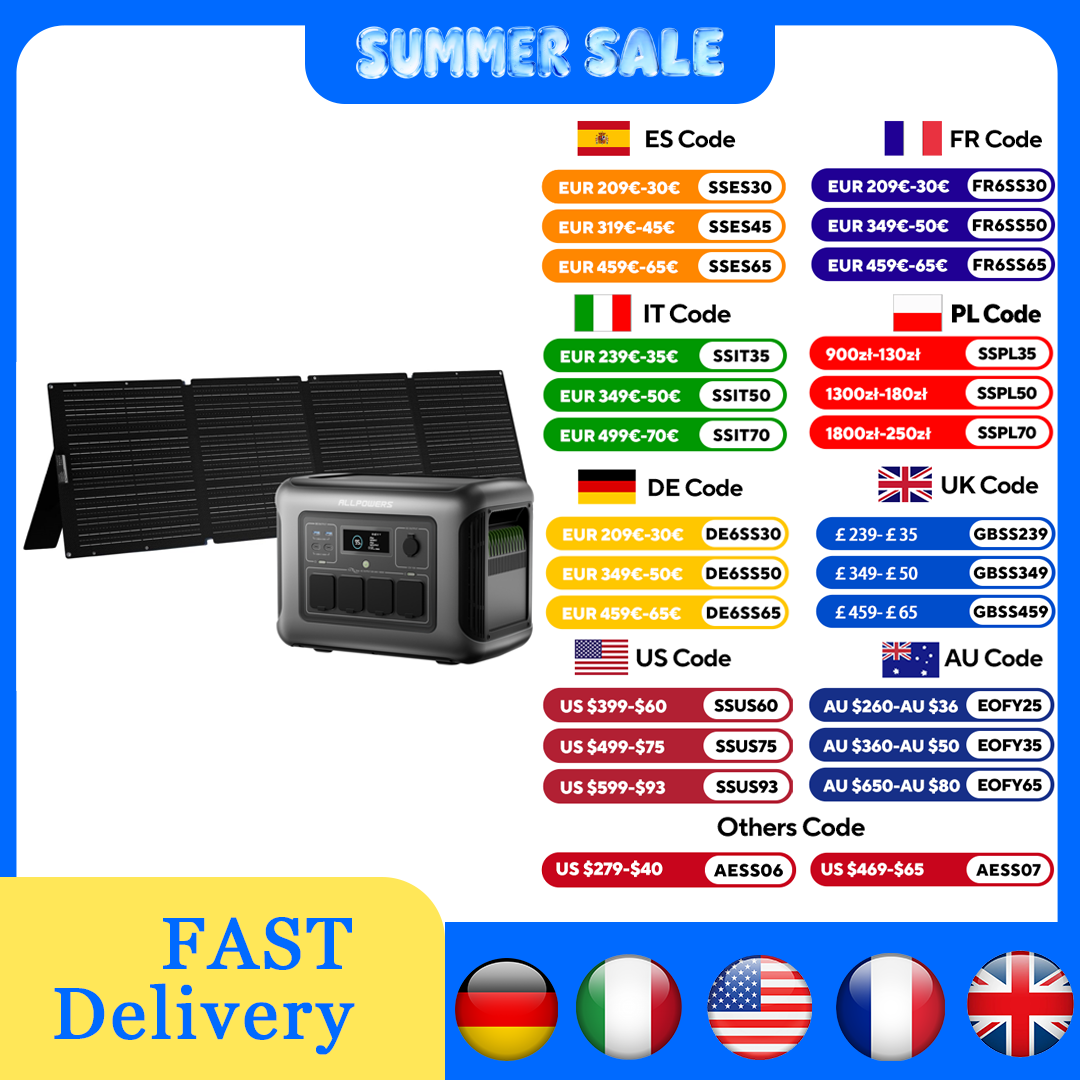 ALLPOWERS R1500 LITE centrale  - Rv Solar Kit 400W avis et prix