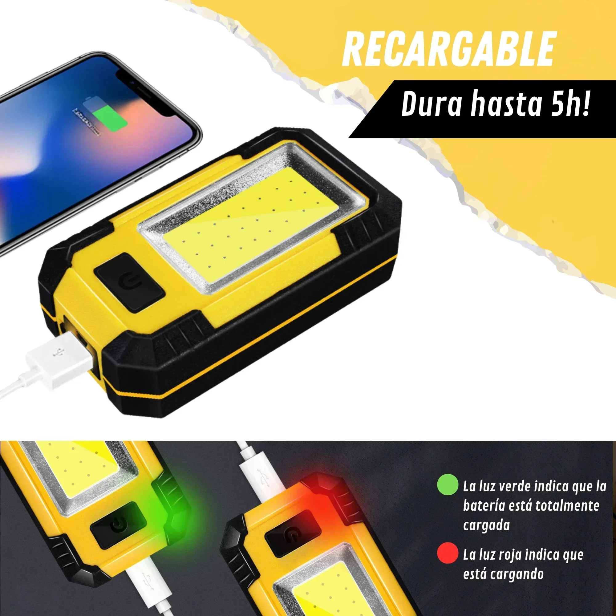 Lampe de travail Rechargeable  - Renewable Energy Sources avis et prix