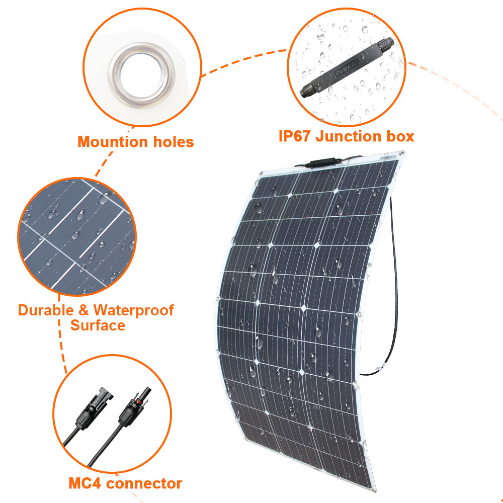 Kit de panneaux solaires 100W  - Rv Solar Kit 400W avis et prix